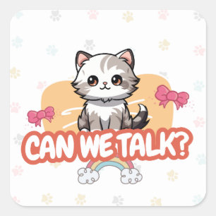 Autocollant pour amateur de chats mignons papa c