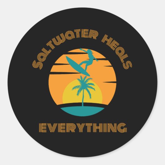 autocollant pour amateur de surf (Devant)