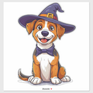 Autocollant pour animal de compagnie Chien sorcier