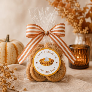 Autocollant pour Baby Shower d'automne Little Cuti
