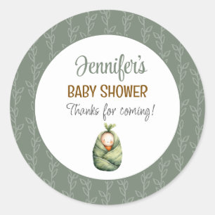 Autocollant pour Baby Shower de Little Sprout