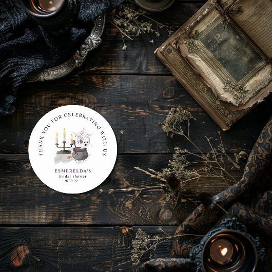 Autocollant pour Baby Shower fantôme d'Halloween P