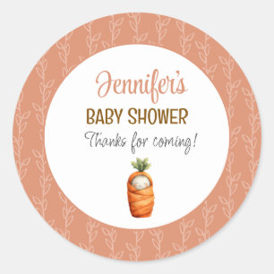 Autocollant pour Baby Shower Little Sprout