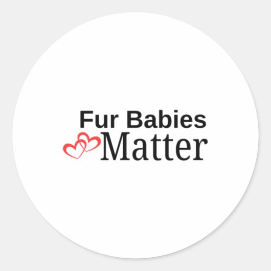 Autocollant pour bébés fourrures (Devant)