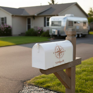 Autocollant pour boîte aux lettres boussole