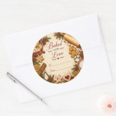 Autocollant pour boîte de biscuits de Noël cuits a (Enveloppe)