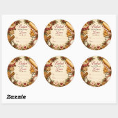 Autocollant pour boîte de biscuits de Noël cuits a (Feuille)