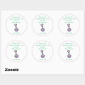 Autocollant pour cadeau de fête de bébé (Feuille)