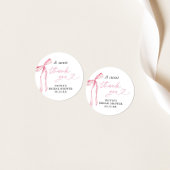 Autocollant pour cadeau de fête de mariage Bow, Au