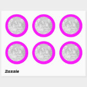 Autocollant pour cadre magenta (Feuille)