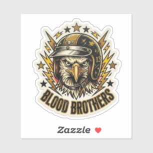 Autocollant pour casque Blood Brothers Biker Eagle