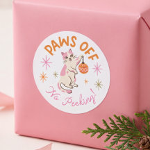 Autocollant pour chat « Pas touche, pas de fouine