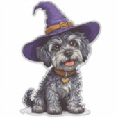 Autocollant pour chien d'Halloween avec décalcoman (Devant)