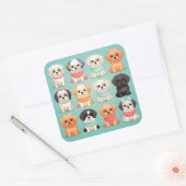 Autocollant pour chien mignon (Enveloppe)
