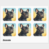 Autocollant pour chien mignon (Feuille)