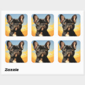 Autocollant pour chien mignon (Feuille)