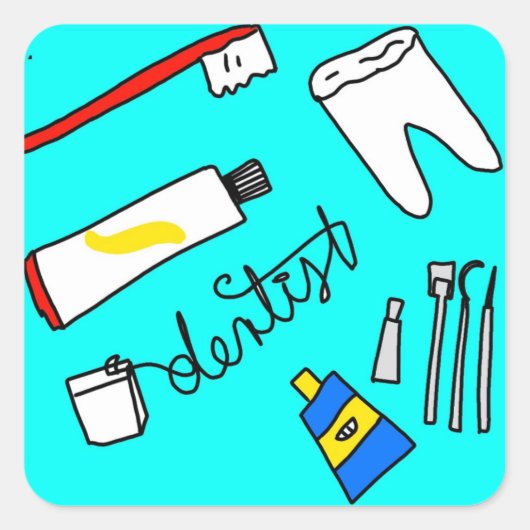 Autocollant pour dentiste (Devant)