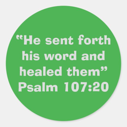 Autocollant pour écriture "guéri" (Devant)