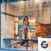 Autocollant pour fenêtre (Fenêtre de café)