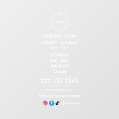 Autocollant pour fenêtre (Feuille)