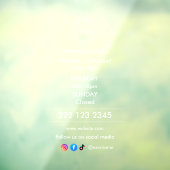 Autocollant pour fenêtre (Feuille 3)