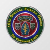 Autocollant Pour Fenêtre 10e Groupe des forces spéciales  (Feuille)