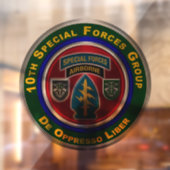 Autocollant Pour Fenêtre 10e Groupe des forces spéciales  (Feuille 2)