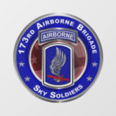 Autocollant Pour Fenêtre 173e brigade aéroportée (Feuille)