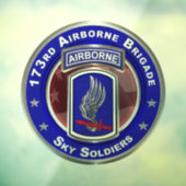 Autocollant Pour Fenêtre 173e brigade aéroportée (Feuille 3)