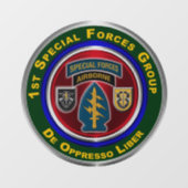 Autocollant Pour Fenêtre 1er Groupe des forces spéciales  (Feuille)