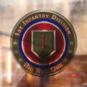 Autocollant Pour Fenêtre 1re division d'infanterie (Feuille 2)