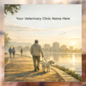 Autocollant Pour Fenêtre  24" Veterinary Clinic Window Cling (Feuille 2)