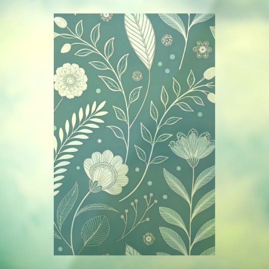 Autocollant Pour Fenêtre 24x36 Window Cling with Partial Transparent Design (Feuille 3)