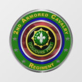 Autocollant Pour Fenêtre 2e cavalerie blindée (Feuille)