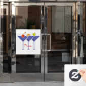 Autocollant Pour Fenêtre 3 cocktails Martini Thunder_Cove (Porte de bureau)