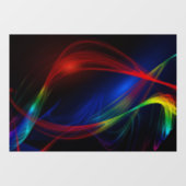 Autocollant Pour Fenêtre 40x28 Abstract Wave Partial Transparent Design (Feuille)