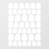 Autocollant Pour Fenêtre 43 Fantômes Halloween Ghouls blancs (Feuille)