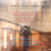 Autocollant Pour Fenêtre 52" x 72" Massage Therapy Window Cling  (Feuille 2)