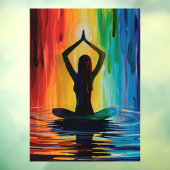 Autocollant Pour Fenêtre 52" x 72" Yoga  (Feuille 3)