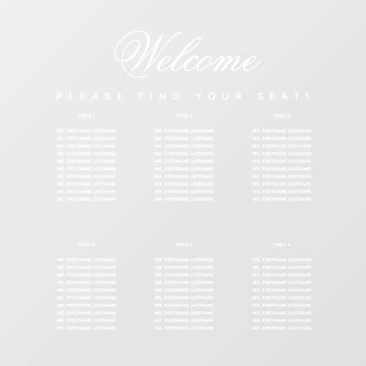 Autocollant Pour Fenêtre 6 Tableaux Blancs Simple Transparent Graphique de  (Feuille)