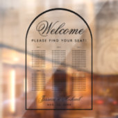 Autocollant Pour Fenêtre 6 Tableaux Mariage - Arche transparente (Feuille 2)