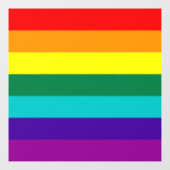 Autocollant Pour Fenêtre 7 bandes Rainbow Pride (Feuille)