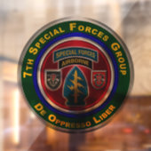 Autocollant Pour Fenêtre 7e Groupe des forces spéciales (Feuille 2)