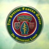 Autocollant Pour Fenêtre 7e Groupe des forces spéciales (Feuille 3)
