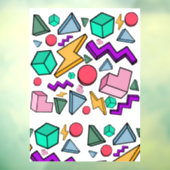 Autocollant Pour Fenêtre 80s esthétique Vintage rétro (Feuille 3)