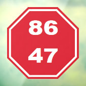 AUTOCOLLANT POUR FENÊTRE 8647 (Feuille 3)