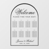 Autocollant Pour Fenêtre 8 Arche de tableau - Mariage transparent (Feuille)