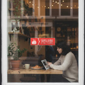 Autocollant Pour Fenêtre Abonnez-vous à ma chaîne YouTube