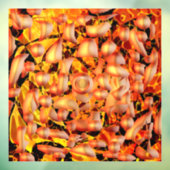 Autocollant Pour Fenêtre Abstrait orange (Feuille 3)