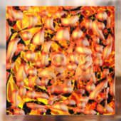 Autocollant Pour Fenêtre Abstrait orange (Feuille 2)